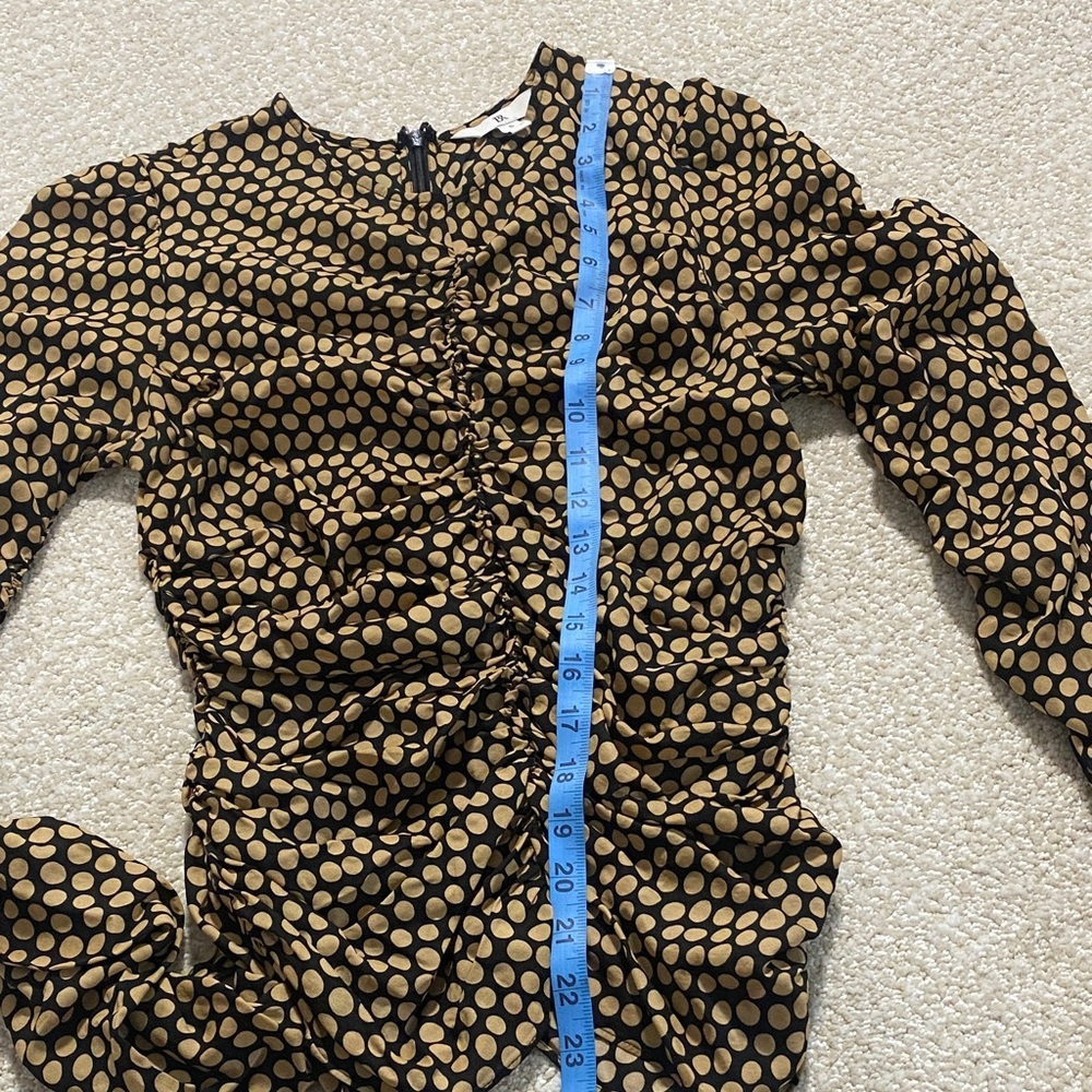 Banana Republic Black and Tan Patterned Blouse - Picture 14 of 16